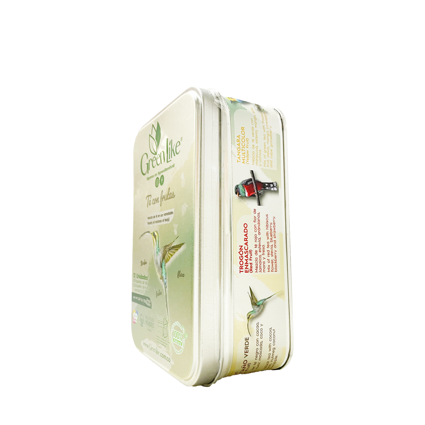 GREEN BIRDS DELUXE x 12 (sachets) Fruta deshidratada + Infusión de té