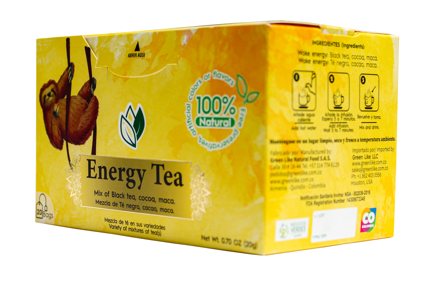 ENERGY TEA x 20 (INFUSIONES)
