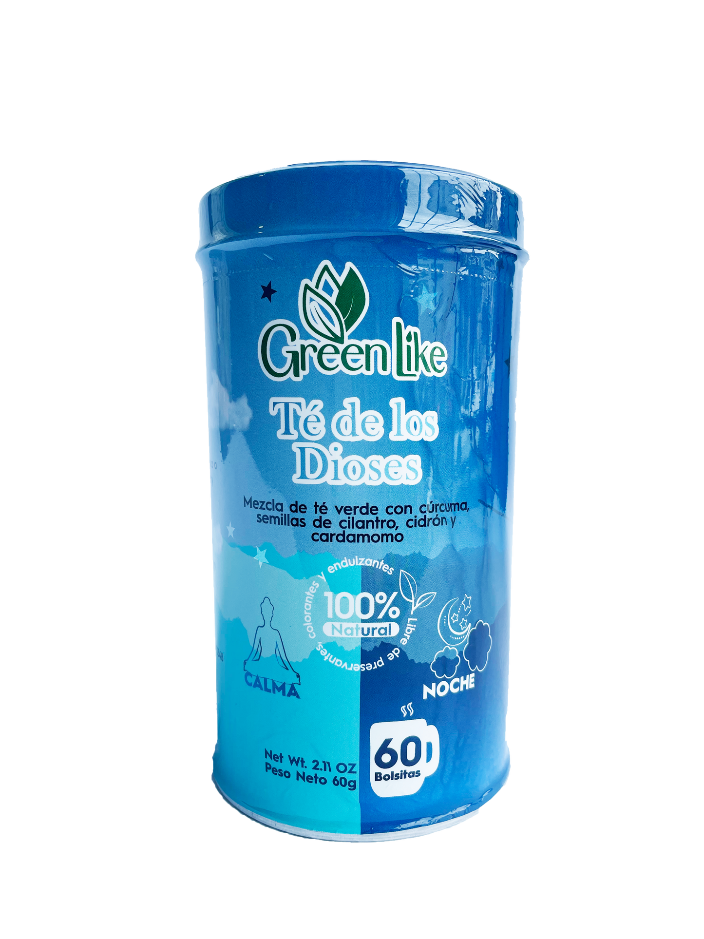 🍵 TÉ DE LOS DIOSES x 60 (INFUSIONES)+TERMO BLANCO| TRANQUILIDAD EN CADA SORBO 🌙