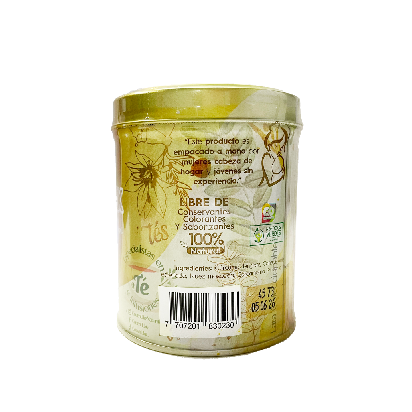 GOLDEN MILK Leche dorada LATA x (50) SACHETS