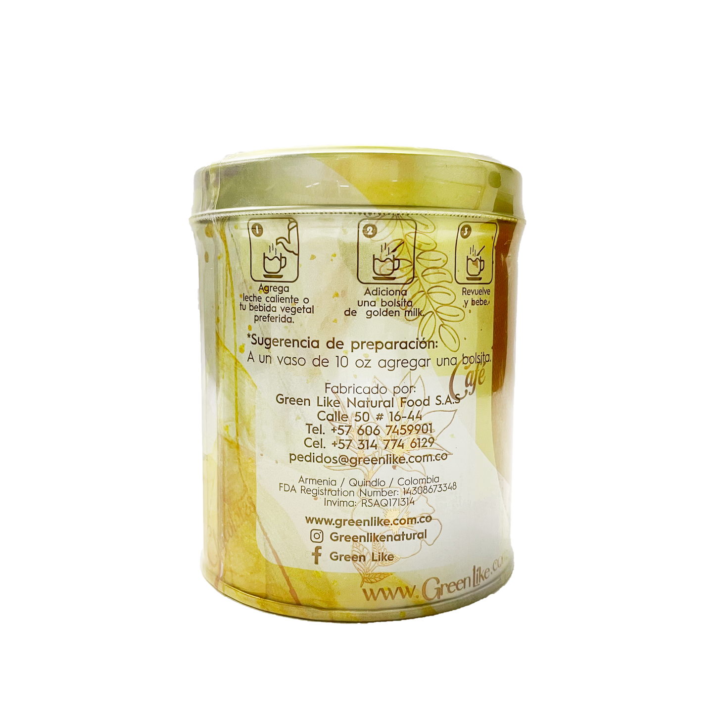GOLDEN MILK Leche dorada LATA x (50) SACHETS