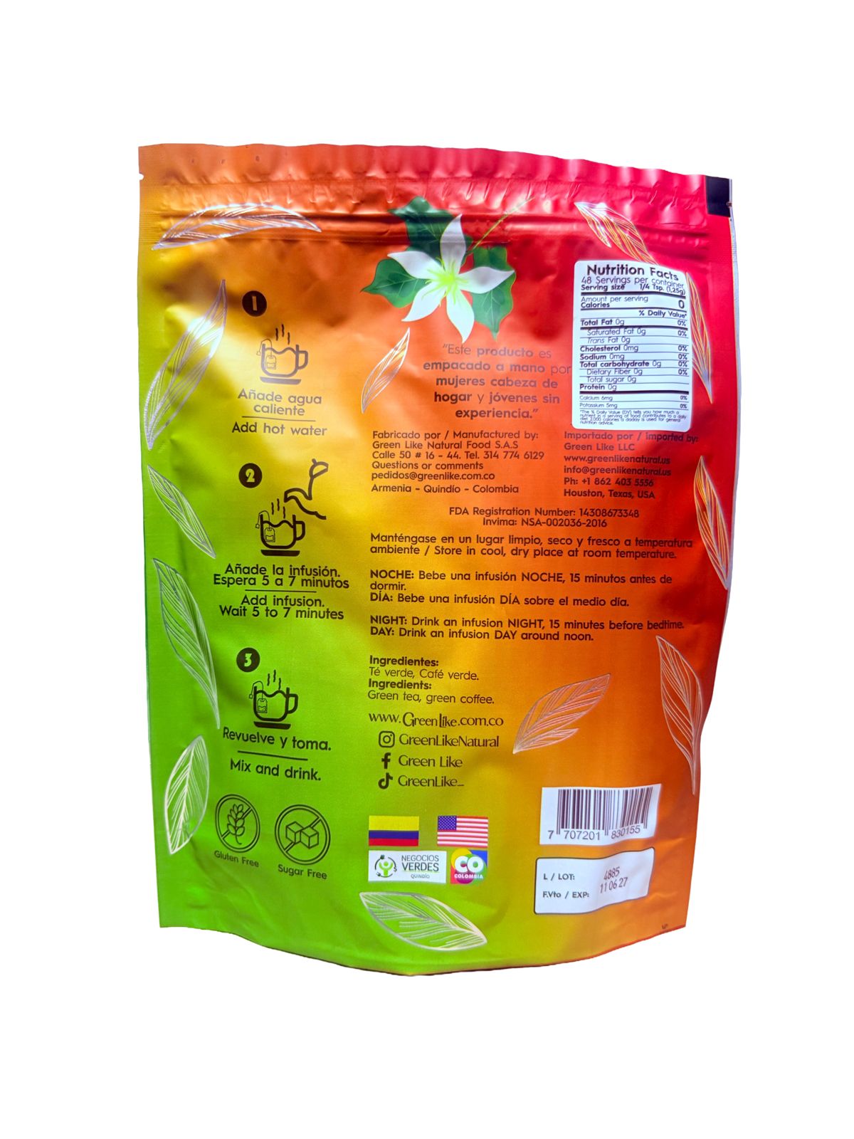 TÉ GREEN FUSSION x 60 INFUSIONES / Tu aliado para reducir tallas 🌟