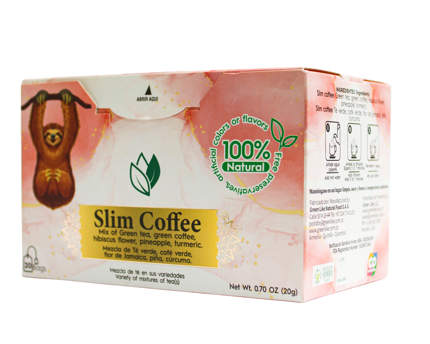 SLIM COFFEE x 20 (INFUSIONES)