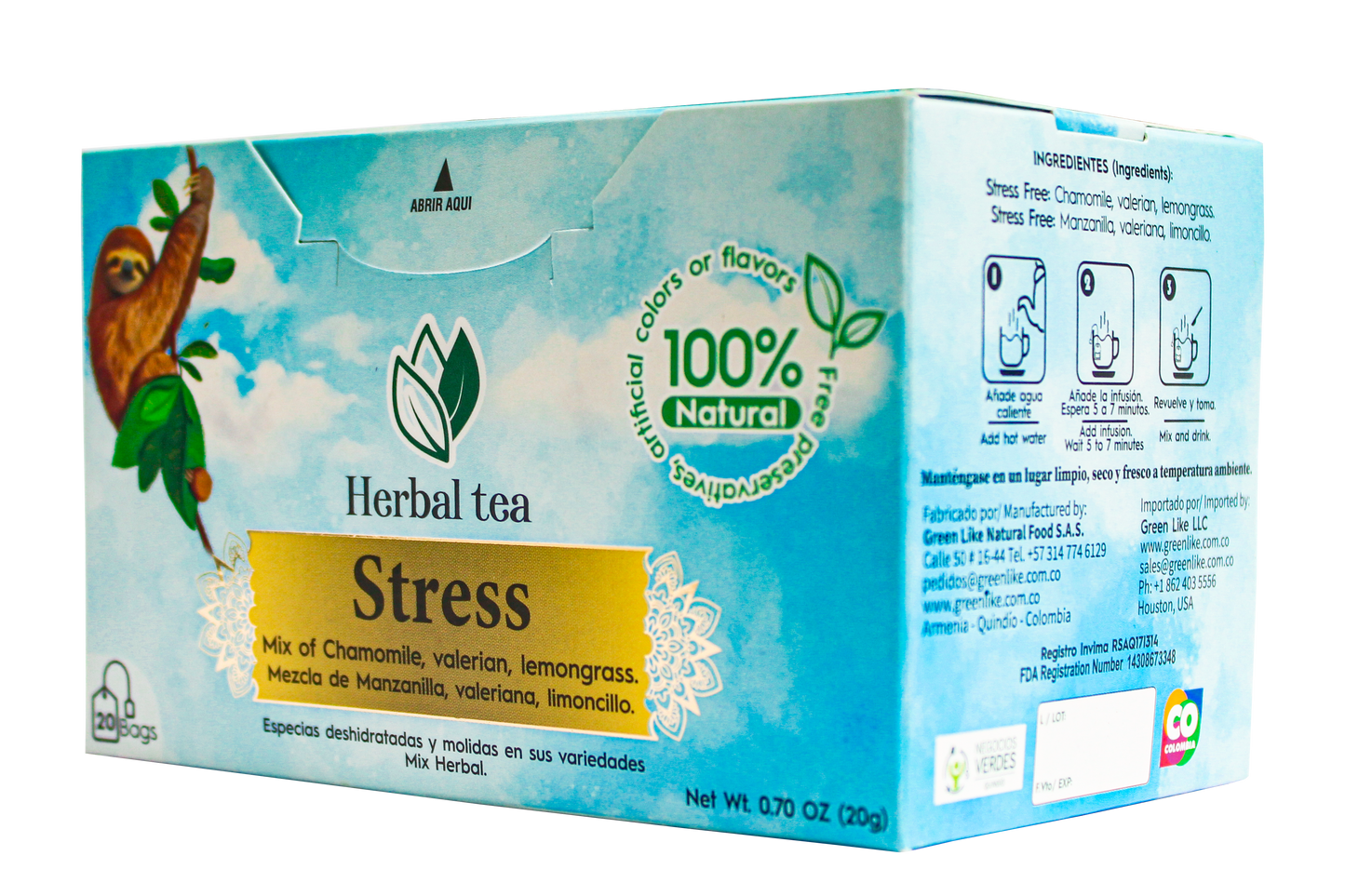 STRESS TEA x 20 (INFUSIONES)