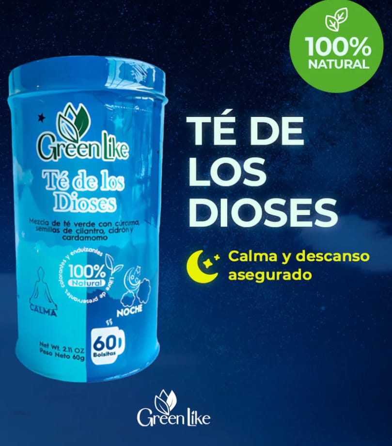 🍵 TÉ DE LOS DIOSES x 60 (INFUSIONES)+TERMO BLANCO| TRANQUILIDAD EN CADA SORBO 🌙