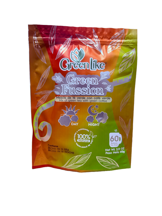 TÉ GREEN FUSSION x 60 INFUSIONES  / Tu aliado para reducir tallas 🌟
