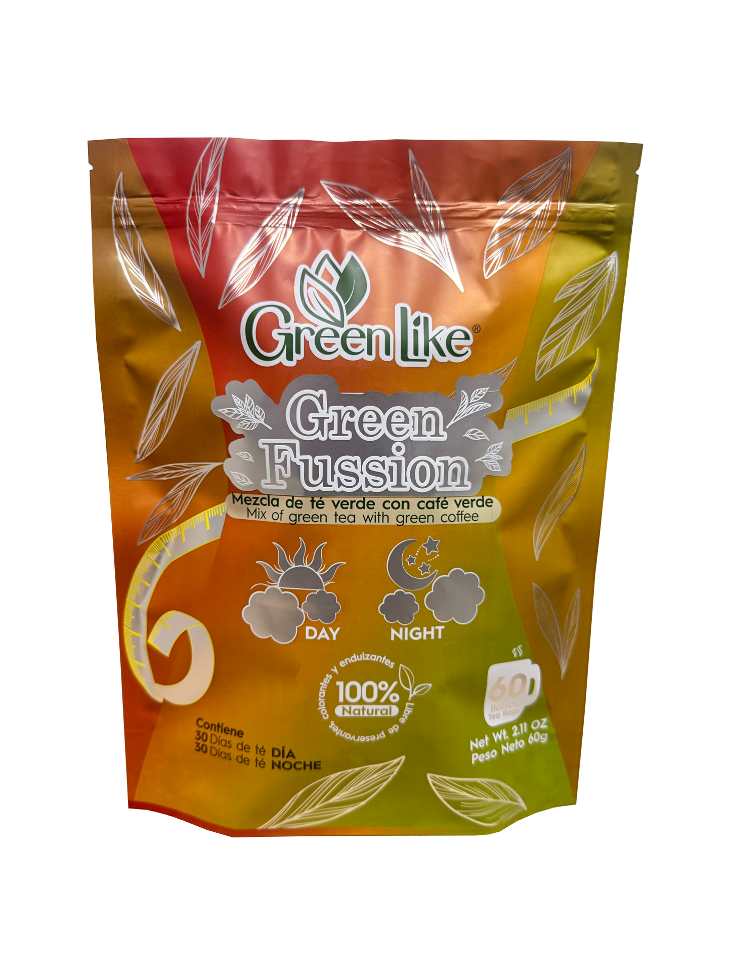 TÉ GREEN FUSSION x 60 INFUSIONES  / Tu aliado para reducir tallas 🌟